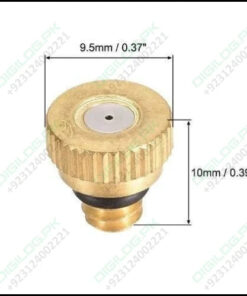 0.6mm Orifice Dia 9mm Long Brass Mist Nozzle