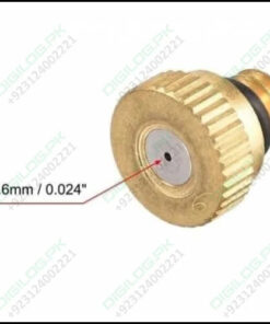 0.6mm Orifice Dia 9mm Long Brass Mist Nozzle