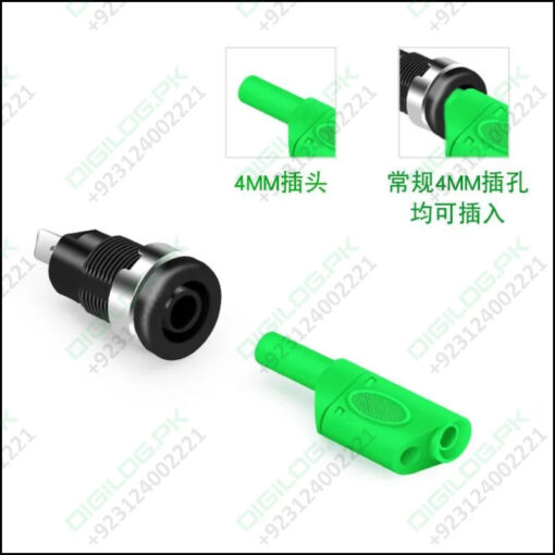 1 Piece 4mm Stackable Banana Plug Connectors Test Pl6-pl8