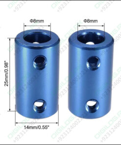 1 Piece Rigid Shaft Coupler 8x8mm 8mm To Bore Coupling Set