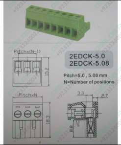 10 Pin Connector Pcb Mount Right Angle Bent Screw Terminal