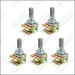 100k Dual Stereo Volume Type Variable Resistor Potentiometer