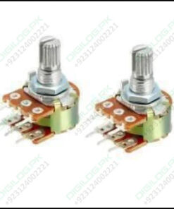 100k Dual Stereo Volume Type Variable Resistor Potentiometer