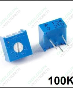 100k Variable Resistor 3386 Single Turn Trimmer