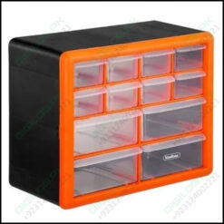 12 Drawer Tool Component Organizer Plastic Storage Box