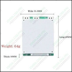 13S 35A 48V Li-ion Lithium 18650 BMS PCB PCM Battery Pack