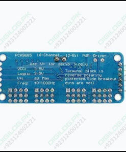 16 Channel Servo Motor Driver Pca9685 12 Bit Pwm I2c Module