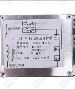 16S 60V 35A Li-Ion Lithium 18650 BMS Protection Board