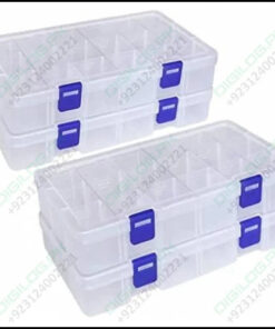 18 Grid Component Storage Box Plastic Organizer For Makeup