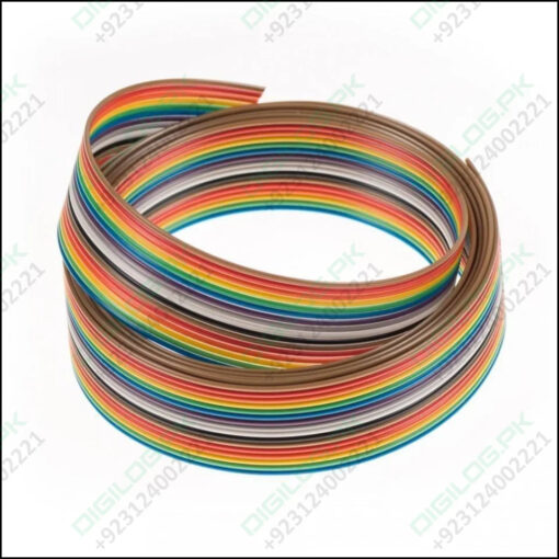 1feet 20 Wires Rainbow Color Flat Ribbon Cable In Pakistan