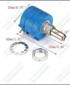 1k Multiturn Potentiometer Ohm 2w Bourns Pot 3590s-2-102l