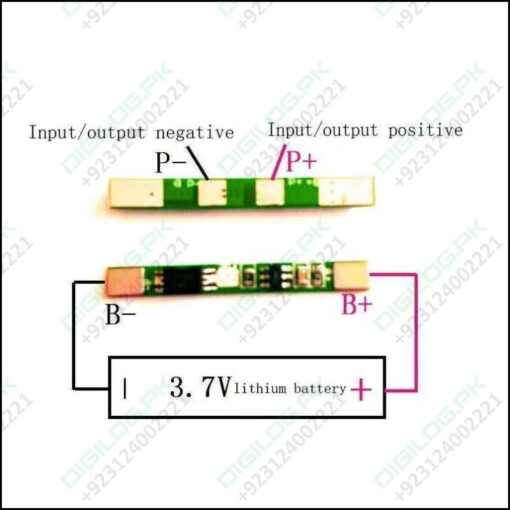 1s 3a 3.7v Li-ion Bms Pcm Protection Board Without Wire For