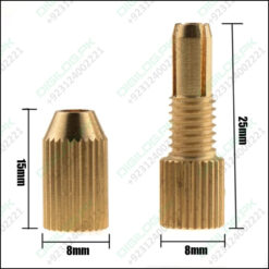 2 2.3 3.17mm Micro Drill Bit Clamp Fixture Brass Electric