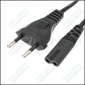 2 Prong Ac Power Cord 1 Meter Long In Pakistan