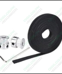 20 Teeth 8mm Gt2 Pulley With 2 Meter Timing Belt For Cnc 3d