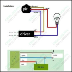 220v Automatic Infrared Pir Led Motion Sensor Detector