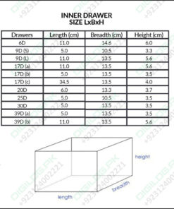 25 Section Cabinet Plastic Drawer Organizer Box Components