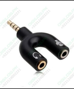 3.5mm Audio Jack To Headphone Microphone Splitter Converter