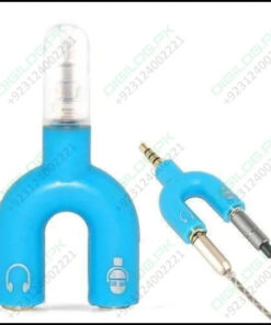 3.5mm Audio Jack To Headphone Microphone Splitter Converter