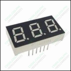 3 Digit 7 Segment Common Anode Red Color Display