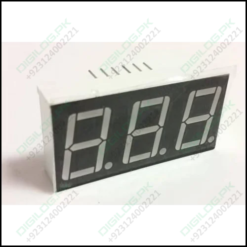 3 Digit 7 Segment Common Anode Red Color Display