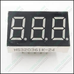 3 Digit Common Cathode 7 Segment Led Display