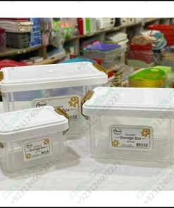 3 Pcs Stackable Smart Storage Containers Boxes For Jewellery