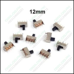 3 Pin 12mm Mini Vertical Spdt Slide Switch Toggle