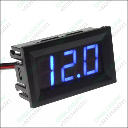 3 wire 0-100V Red LED digital voltmeter module panel meter