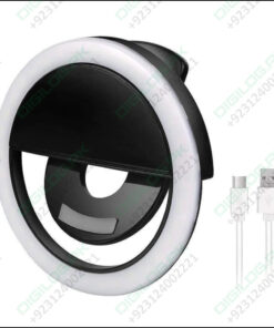 30 Led Selfie Ring Light Usb Rechargeable Clip On Cell Phone