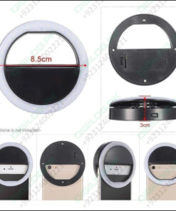 30 Led Selfie Ring Light Usb Rechargeable Clip On Cell Phone