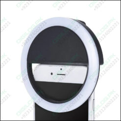 30 Led Selfie Ring Light Usb Rechargeable Clip On Cell Phone