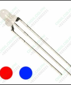 3mm Red / Blue Bi Colour Common Anode 3 Pin Diffused 2.1v