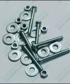 3mm x 15mm M3 Long Slotted Machine Screws Plus Nut & Washer