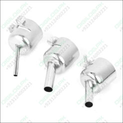 3pcs 45 Degree Hot Air Nozzles 7/8/10mm Curved Replaceable