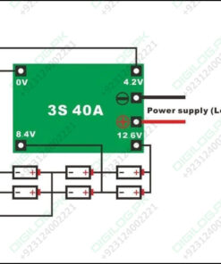 3s 40a Bms 11.1v 12.6v 18650 Lithium Battery Protection