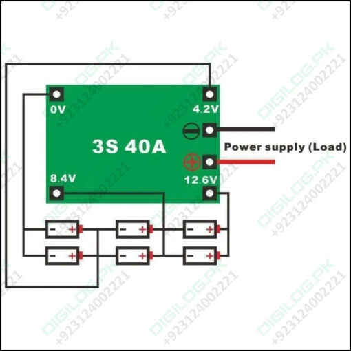 3s 40a Bms 11.1v 12.6v 18650 Lithium Battery Protection