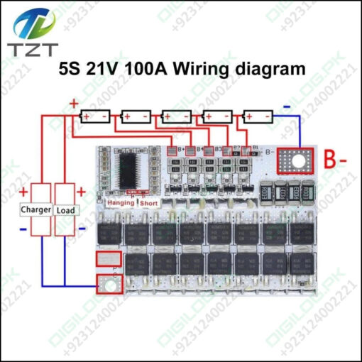 3s/4s/5s Bms 12v 16.8v 18v 3.2v 100a For Lifepo4 Lithium