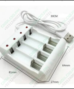 4 Slot Usb Universal Battery Charger Fast Charging Adapter