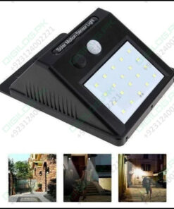 40 LEDs Solar Charging PIR Sensor Human Body Induction Torch