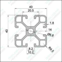 4040 Aluminium Profile Extrusion For Cnc And 3d Printer 1