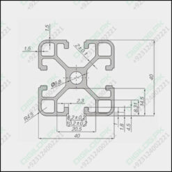 4040 Aluminium Profile Extrusion For Cnc And 3d Printer 1