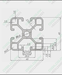 4040 Aluminium Profile Extrusion For Cnc And 3d Printer 1