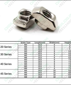 40xm8 t Nuts Nut Sliding Hammer Drop In Fasten Connector M8