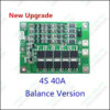 4s Bms 40a Li-ion Battery Protection Board Balanced Version