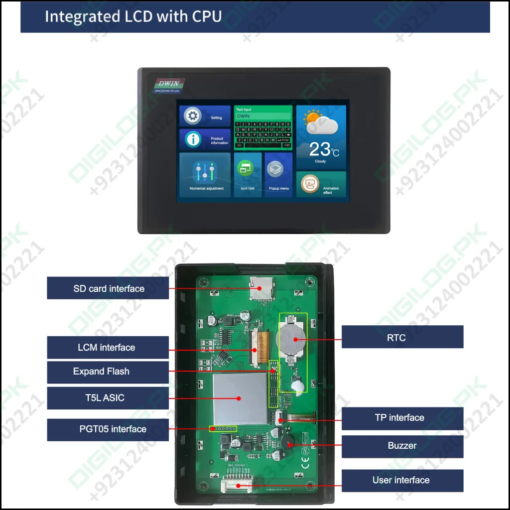 5 Inch With Enclosure Hmi Display Dmg80480c050 15wtr