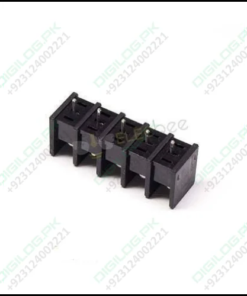 5 Pin Terminal Block Connector Straight Through Hole Black