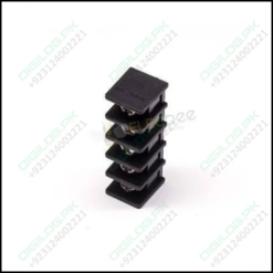 5 Pin Terminal Block Connector Straight Through Hole Black