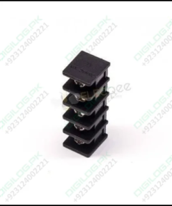 5 Pin Terminal Block Connector Straight Through Hole Black