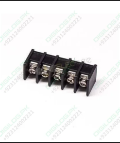 5 Pin Terminal Block Connector Straight Through Hole Black